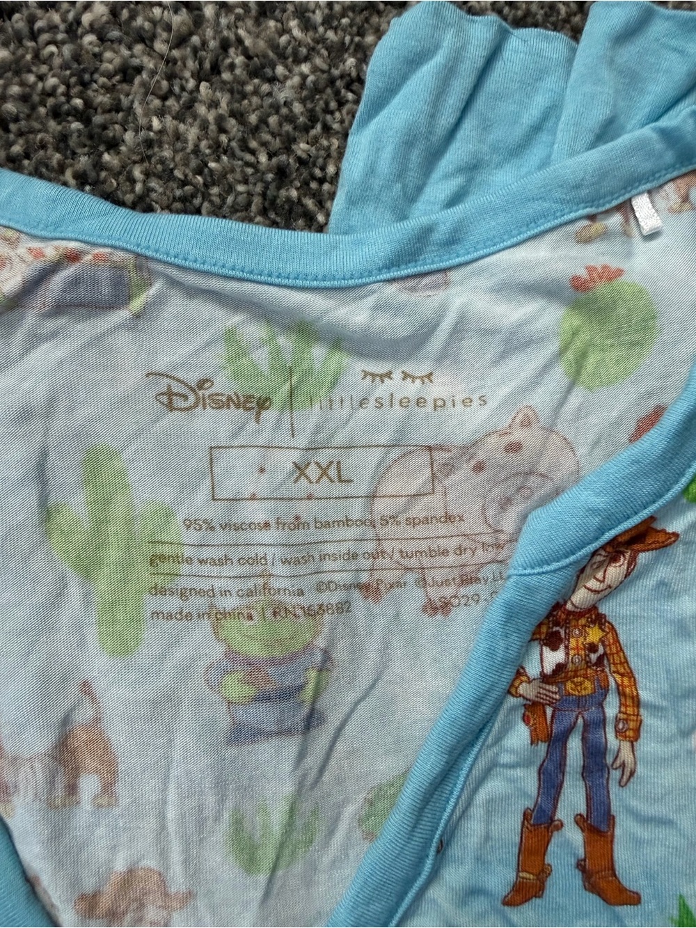 Little Sleepies OG Toy Story adult pjs - Picture 2 of 2